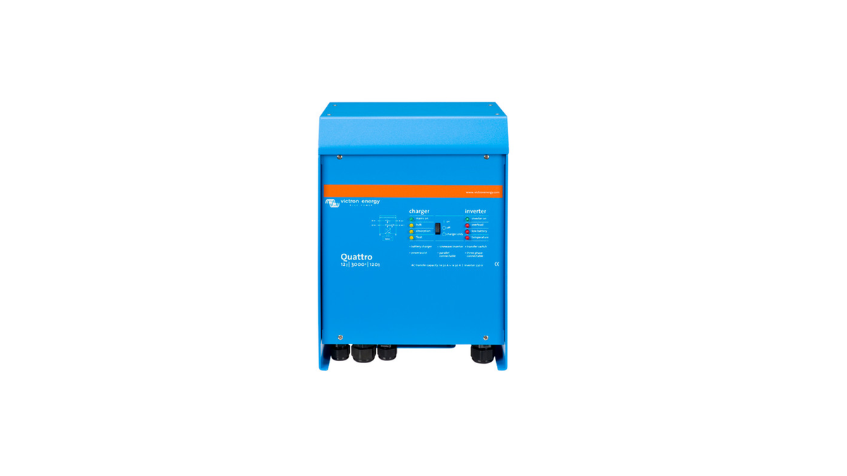 INVERSOR CARREGADOR VICTRON QUATTRO 12V 3000VA 120-50/50A