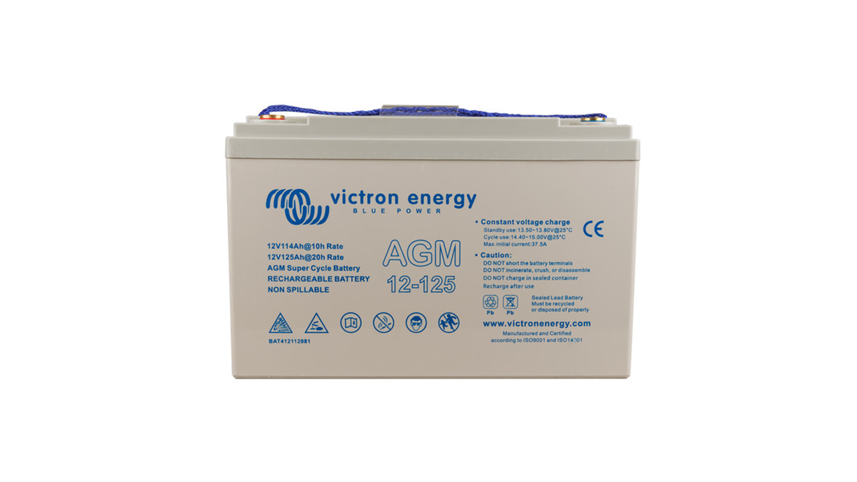 BATERIA DE CHUMBO-ÁCIDO AGM VICTRON SUPER CYCLE 12V 125AH C20 (M8)