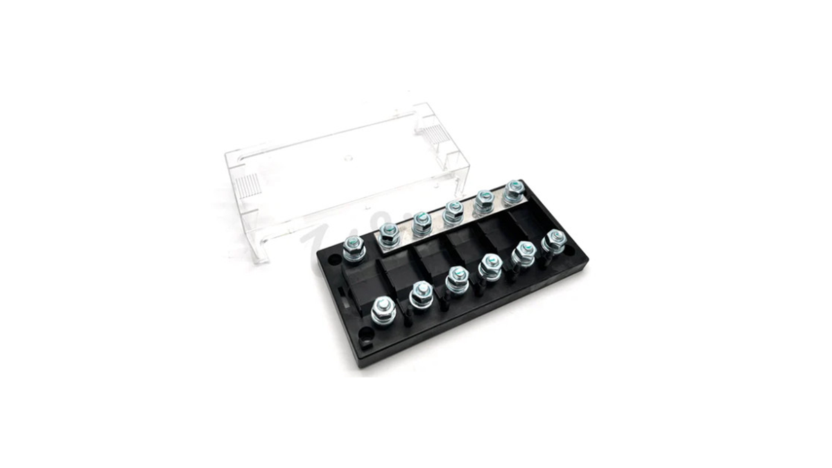PORTA-FUSÍVEL SIX WAY PARA MEGA FUSE COM BUSBAR VICTRON