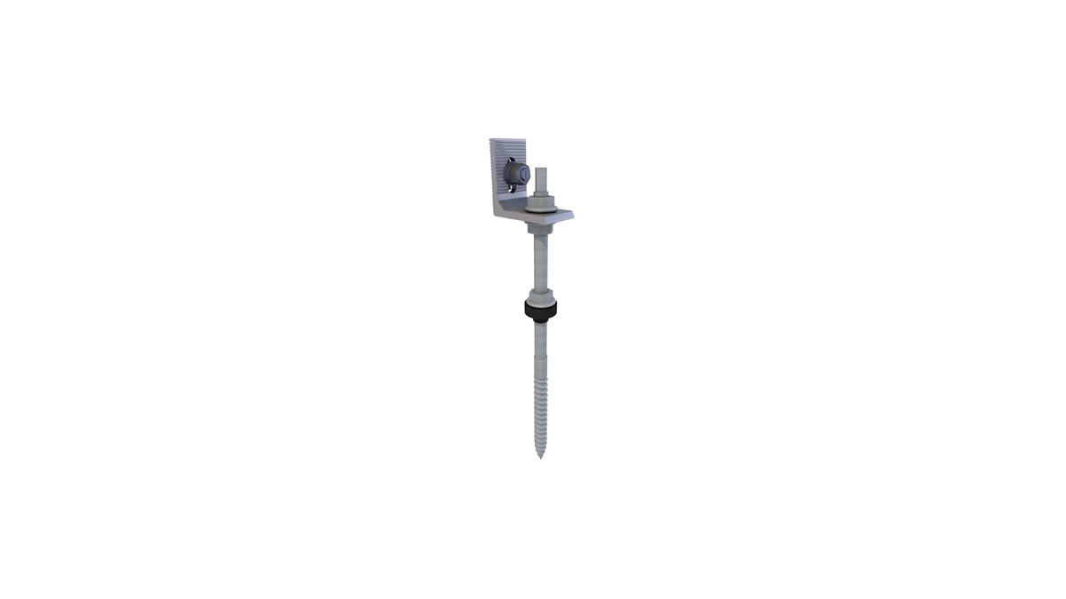 FIXAÇÃO SUNFER APARAFUSADA A BETÃO/MADEIRA PARA COBERTURA DE TELHA S01-250-L-20-C