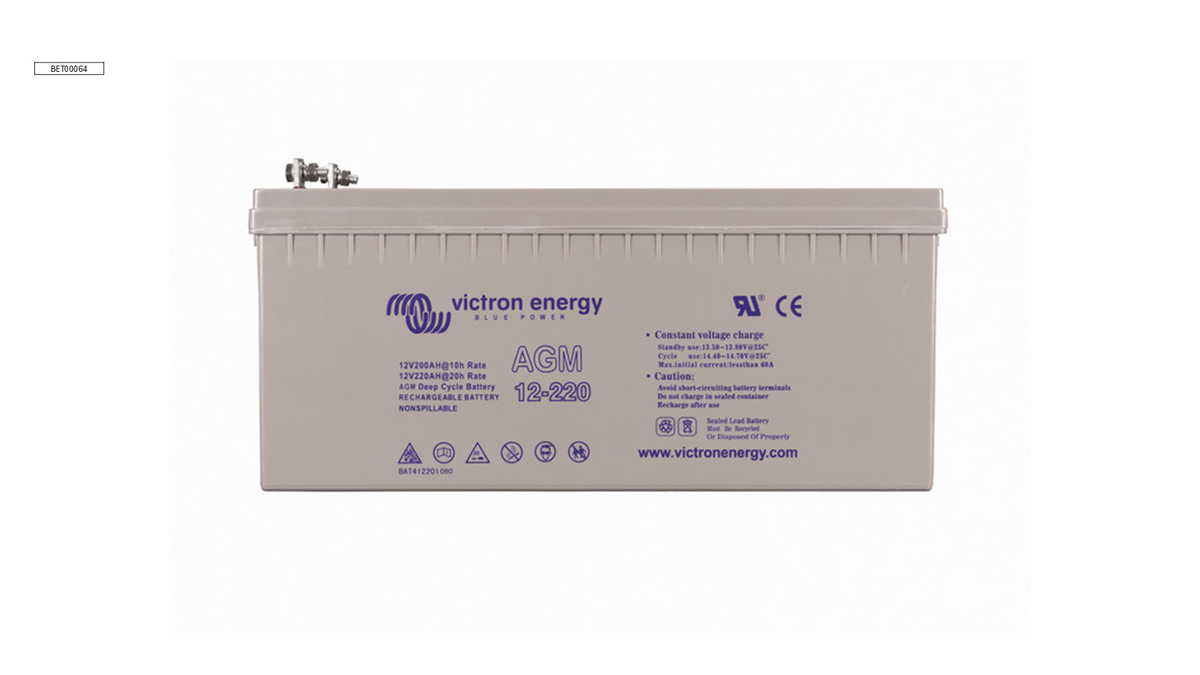 BATERIA DE CHUMBO-ÁCIDO GEL VICTRON DEEP CYCLE 12V 220AH C20
