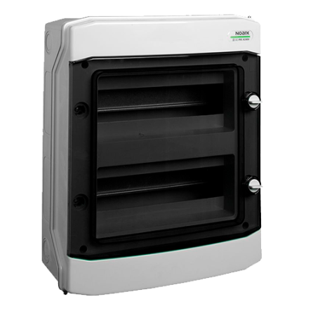 CHINT caixa de plástico IP65 - 36M - porta transparente