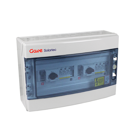 Gave Solartec STM11025P20/2 caixa de proteção DC - 2 strings - 1000V 20A - com seccionador