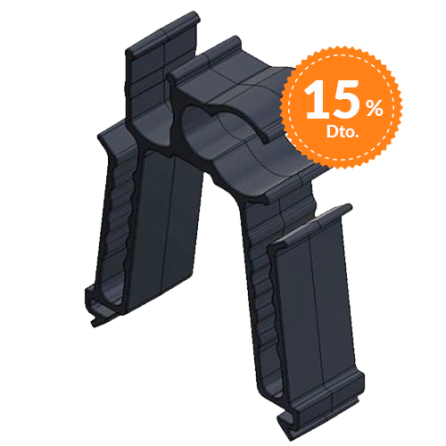VAN DER VALK Clip multi-cabos suporte de base ValkPro+