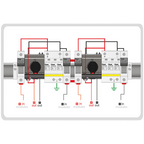 Gave Solartec STM11025P20/2 caixa de proteção DC - 2 strings - 1000V 20A - com seccionador