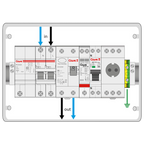 GAVE EVtec 030ACVM40RS Caixa de proteção VE - monofásico 40A - Rearme automático - tomada Schuko